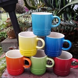 Le Creuset espresso mug set of 6 ombre